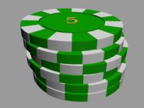 3D Pokerchip grn
